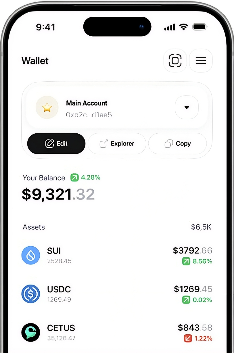 7K Mobile App Interface